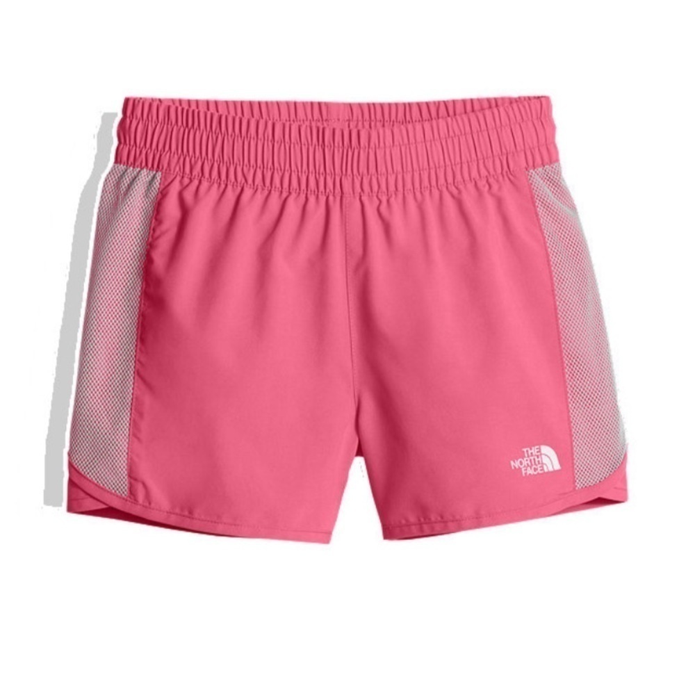 The north face pink and gray water short size L/G